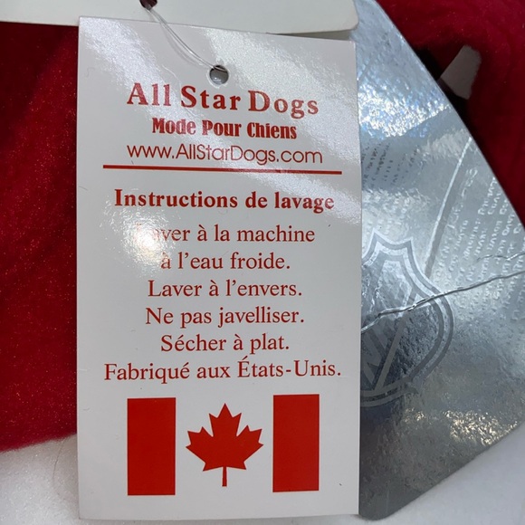 NHL Calgary Flames Hockey Team Dog Fleece Hoodie Sweater Size XX-Small - Picture 5 of 11